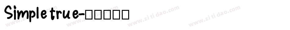 Simple true字体转换
